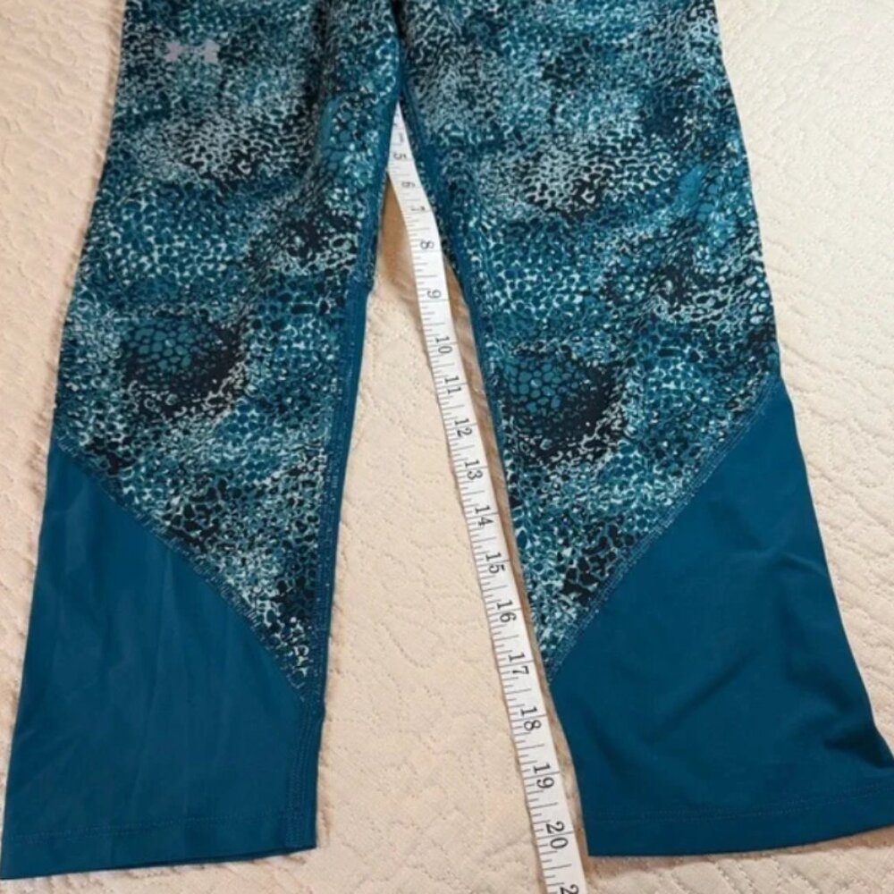 Under Armour Size Medium Teal Patterned Compressi… - image 1